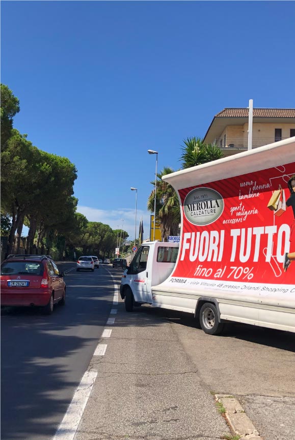 Camion Vela Promozione Calzature